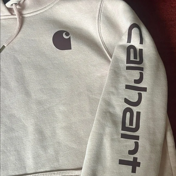 Carhartt Women's Hoodie in Light Pink - Picture 4 of 6